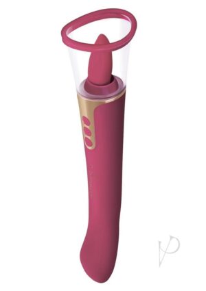 Vibrating Massage Tongue Clitoral Vibrator Pink