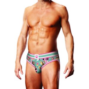 Men's Lingerie Open Brief Stretch Underwear Bikini Small