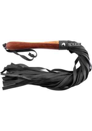 Flogger with Wooden Handle Black