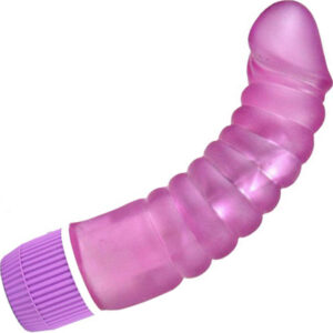 Ribbed Shaft Clitoral Stimulator G Spot Vibrator – Lavender