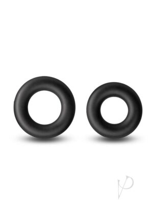 Renegade Erectus Stretchy Erection Silicone Non-Vibrating Penis Rings Black