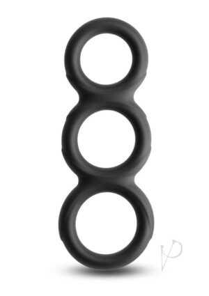 Renegade Threefold Pleasure Silicone Enhancement Non-Vibrating Penis Ring