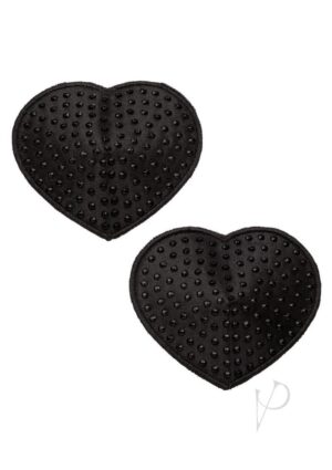 Reusable Self-adhesive Heart Nipple Pasties Black