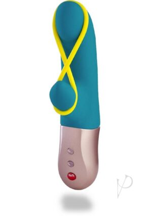 Dual Stim 7-inch Rechargeable Rabbit Vibrator - Petrol Blue