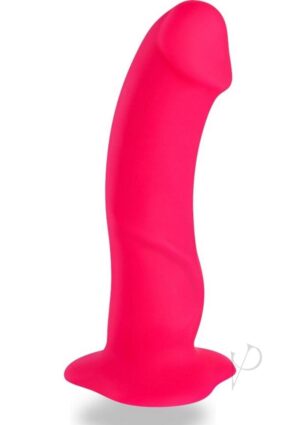 7-inch Strap-on Compatible Girthy Silicone Dildo - Pink