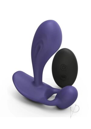 Remote-controlled Silicone G-Spot Vibrator - Midnight Indigo