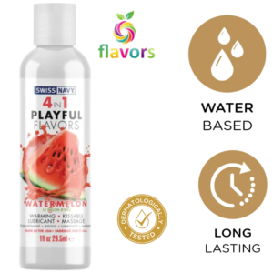 Flavored Water-Based Lube Watermelon 1 Oz