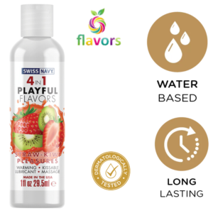 Water Based Warming Lubricant Strawberry Kiwi Pleasure 1oz