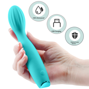 Silicone Flexible G Spot Vibrator Teal