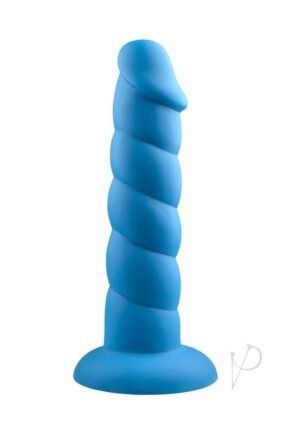 Strap-on Compatible Realistic Silicone Dildo - Blue