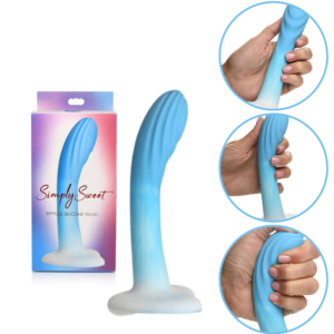 Rippled Strap-on Compatible Silicone Non-Realistic Dildo