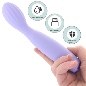 Rechargeable Silicone G-spot Vibrator Purple