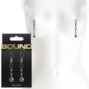 Bound Bondage Gear Erotic Metal Nipple Clamps