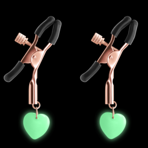 Bound Bondage Gear Glow-in-the-Dark Metal Nipple Clamps