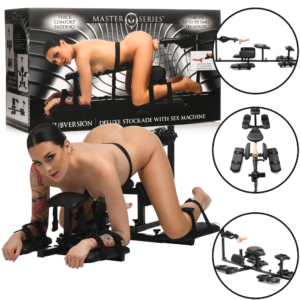 Adjustable Length Stockade Multi-speed Sex Machine