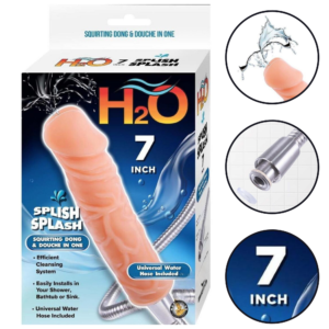 H20 Splish Splash 7-Inch Realistic Squirting Dildo