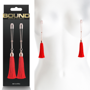 Bound Bondage Gear Erotic Metal Nipple Clamps