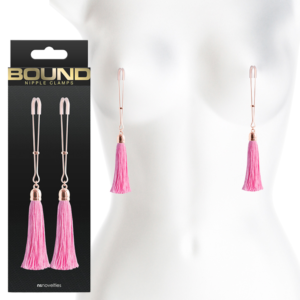 Bound Bondage Gear Adjustable Erotic Metal Nipple Clamps