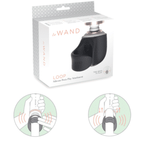 Le Wand Loop Weighted Silicone Penis Stimulation Vibrating Wand Attachment - Grey