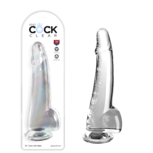 Strap-on Compatible Powerful Suction Cup Pegging Dildo – Clear