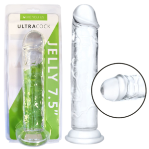 Strap-on Compatible Handsfree Powerful Suction Cup Dildo - Clear