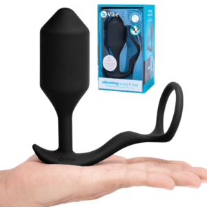 Penis Ring Weighted Butt Plug Silicone Intermediate Anal Play - XL