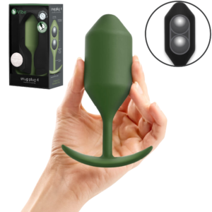 Advanced Anal Play Weighted Seamless Silicone Butt Plug - Army