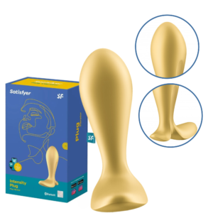 Vibrating Butt Plug App Controlled Vibrator - Gold