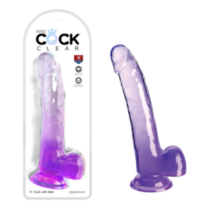 Strap-on Compatible Powerful Suction Cup G-Spot Dildo – Purple