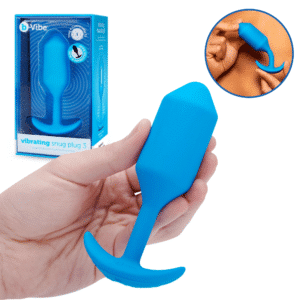 Torpedo Rechargeable Silicone Butt Plug Large - Blue