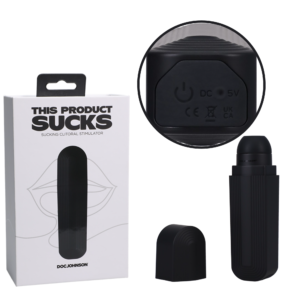 Silicone Lipstick Sucking Clitoral Sucking Vibrator Black