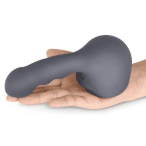 Le Wand Ripple Weighted Silicone Targeted Stimulation Vibrating Wand Attachment - Gray