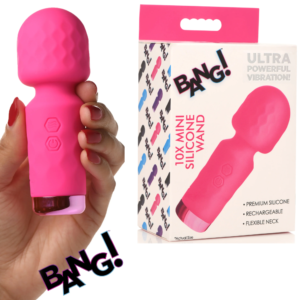 Silicone Rechargeable Wand Vibrator - Pink