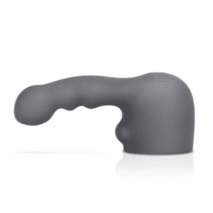 Le Wand Ripple Weighted Silicone Targeted Stimulation Vibrating Wand Attachment - Gray