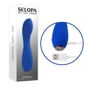 Rechargeable Vibrating G Spot Vibrator Blue