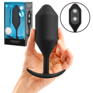 Discreet Extended Wear Silicone-Weighted Butt Plug - Black