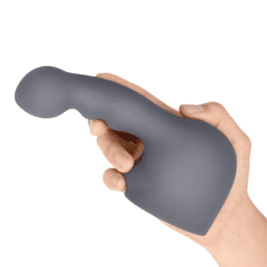 Le Wand Ripple Weighted Silicone Targeted Stimulation Vibrating Wand Attachment - Gray