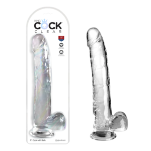 11-inch Strap-on Compatible Suction Cup Big Thick Dildo – Clear