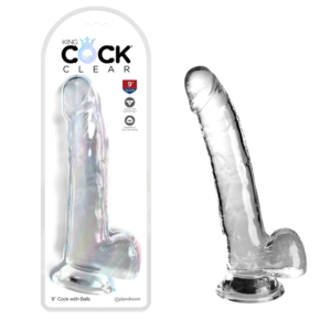 Strap-on Compatible Powerful Suction Cup G-Spot Dildo – Clear