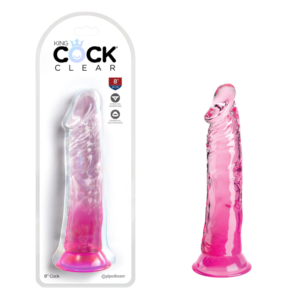 Strap-on Compatible Realistic Suction Cup Pegging Dildo – Pink