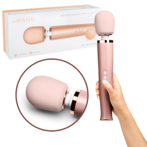 Flexible Neck Petite Plug-In Massager Wand Vibrator – Rose Gold