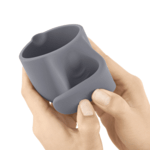 Le Wand Loop Weighted Silicone Penis Stimulation Vibrating Wand Attachment - Grey