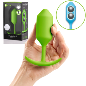 Weighted Discreet Body Safe Wearable Silicone Butt Plug - Lime