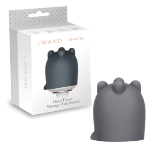 Massage Silicone Vibrating Wand Attachments - Gray