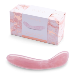 Double-Ended Wand G-Spot Dildo – Rose Quartz