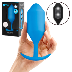 Extended Wear Silicone-Weighted Butt Plug - Blue