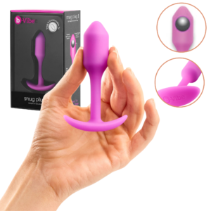 Silicone Weighted Anal Probe Wearable Butt Plug Fucshia