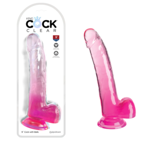 Strap-on Compatible Powerful Suction Cup G-Spot Dildo – Pink