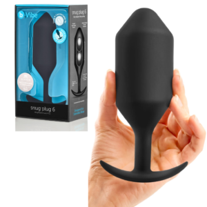 Ideal for Anal Training Multi-Size Weighted Silicone Butt Plug - Black