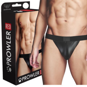 Men Wetlook Ass-less Jock Strap Underwear Black Medium